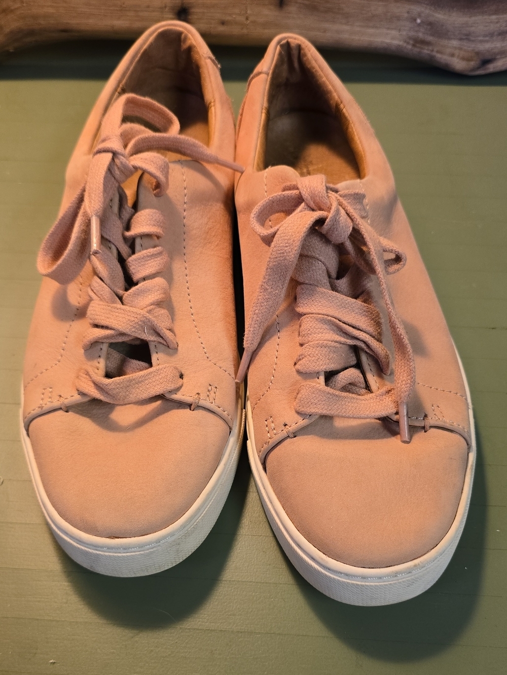 Frye Ivy Women's Blush Leather Lace-Up Sneakers, Size 8.5